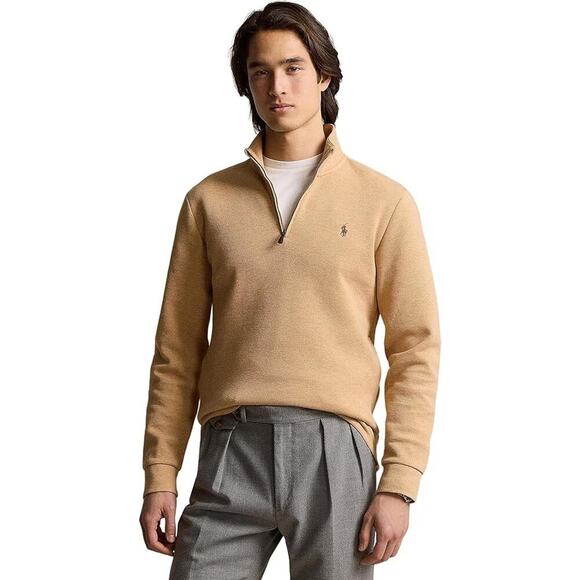 Polo Ralph Lauren Mens Mesh Knit Zip Sweater XL Pullover 100%  Cotton turtleneck - Picture 1 of 15